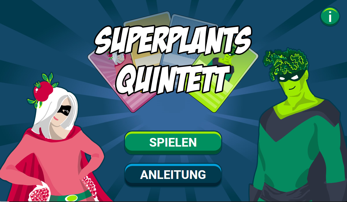 Titelbild des Online-Spiels "Superplant Quintett"