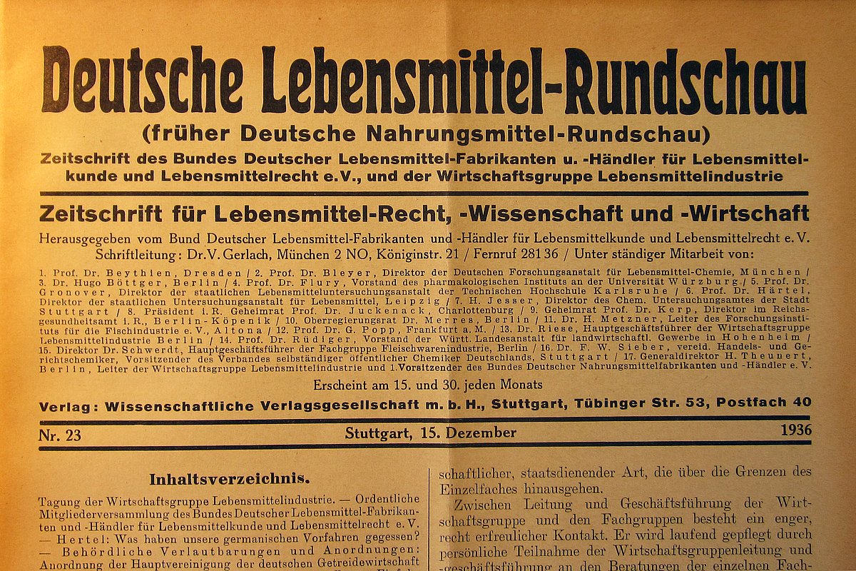 Deutsche Lebensmittel-Rundschau Nr. 23/1936