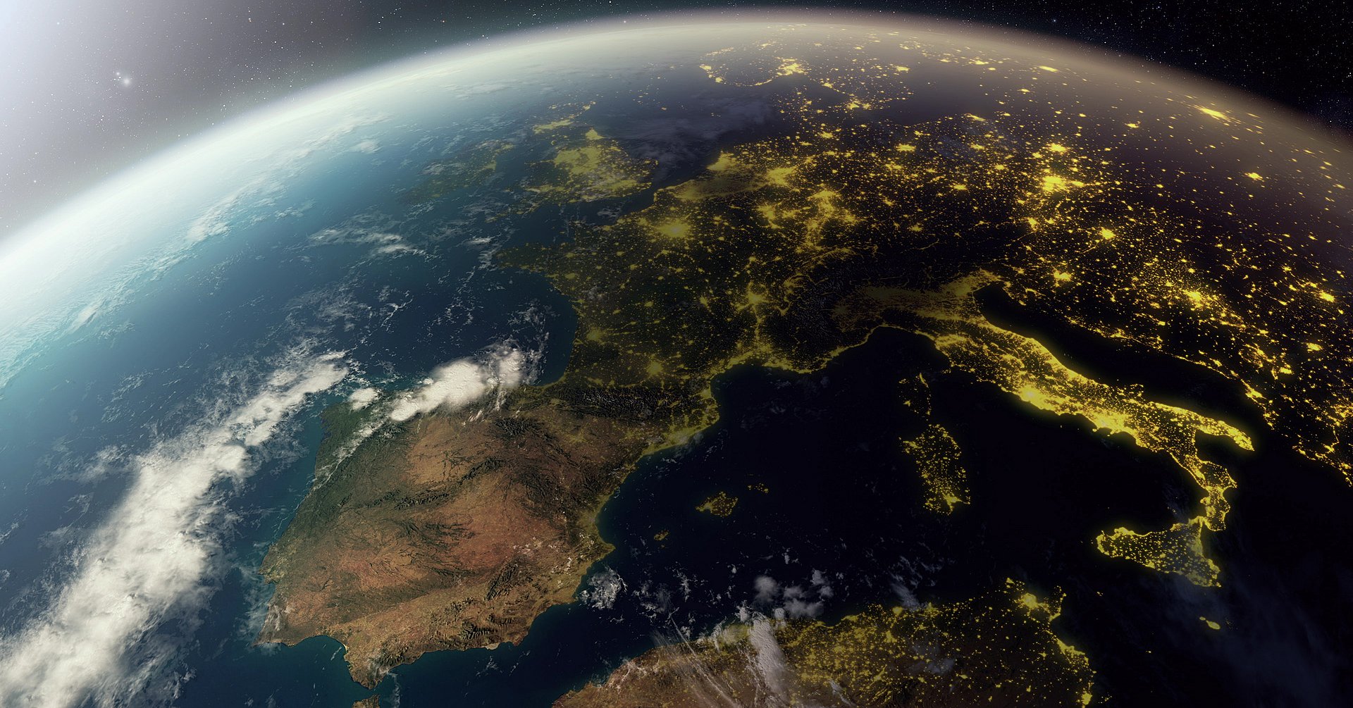 Europe from space Europa aus dem All