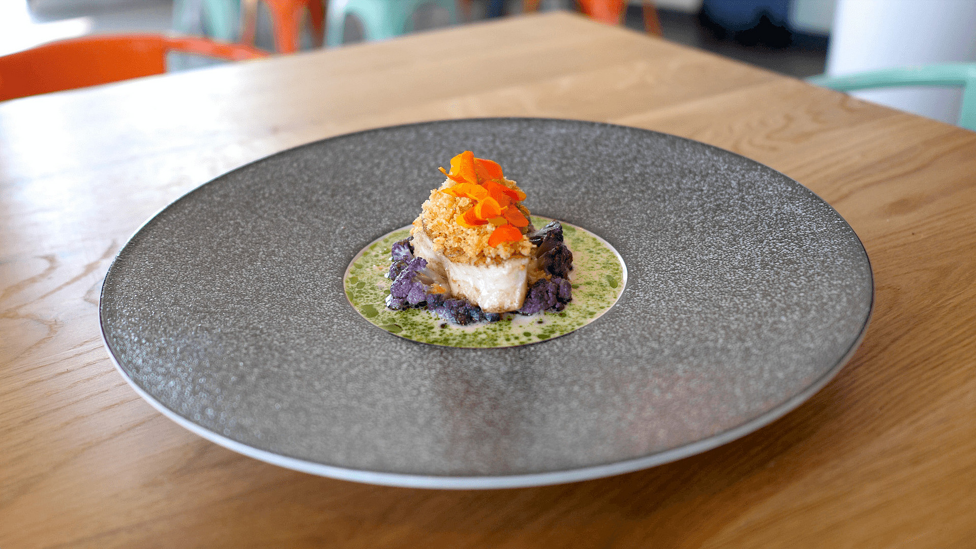 Kabeljau mit Lavendel und Blumenkohl