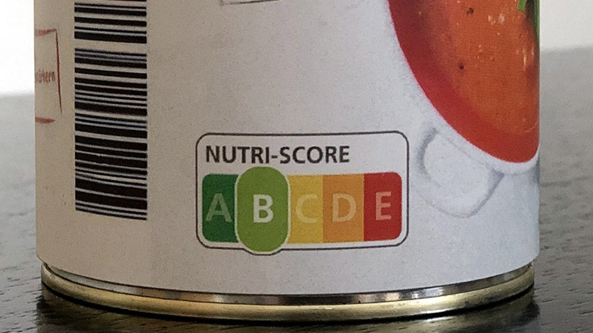 Nutri-Score-Kennzeichnung auf einem Demoprodukt.