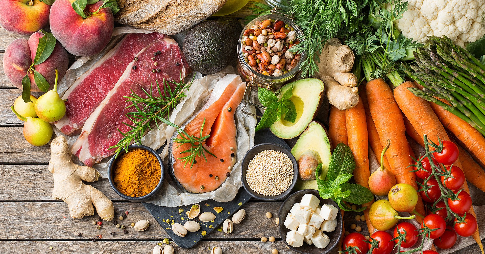 Healthy food for balanced flexitarian mediterranean diet concept Healthy food for balanced flexitarian mediterranean diet concept