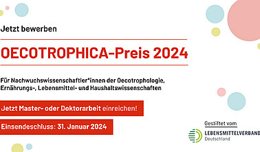 Flyer des VDOE zum Oecotrophica-Preis 2024