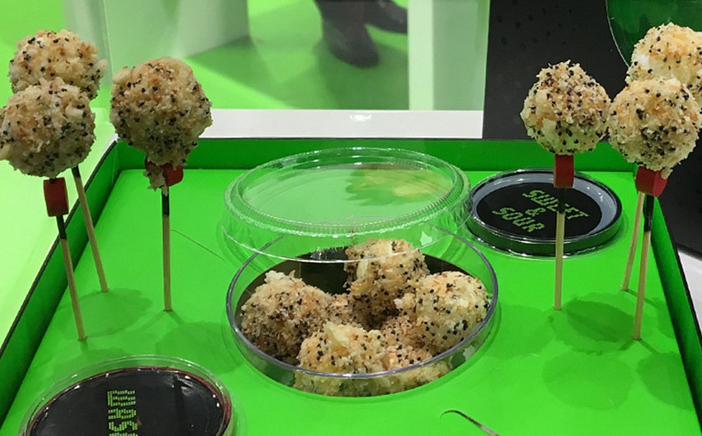 Grillen-Pops auf der Anuga in Köln.