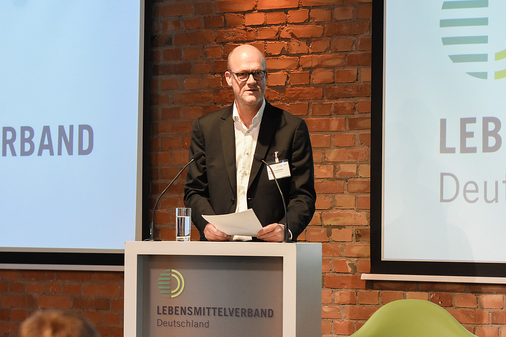 Philipp Hengstenberg, Präsident des Lebensmittelverbands Deutschland, eröffnete die Veranstaltung.