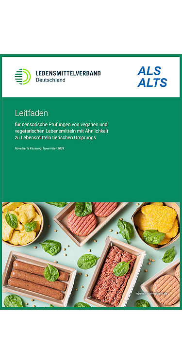 Titel: Leitfaden für sensorische Prüfungen von veganen und vegetarischen Lebensmitteln mit Ähnlichkeit zu Lebensmitteln tierischen Ursprungs