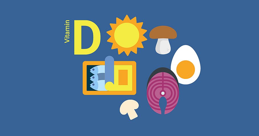 Grafik mit Vitamin D Quellen